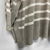 Mersea Size One size Women's Brown-White Stripe Pullover Sweater