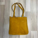 Madewell Yellow Suede Solid Shoulder Handbag
