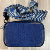 Marc Jacobs Blue Denim Stitches Crossbody Handbag