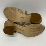 Sam Edelman Size 8.5 Women's Beige Solid Strappy Sandals