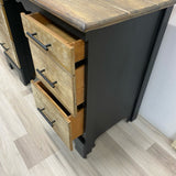 Black Wood Distressed Desk