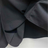 Tibi Size 10-M Women's Soft Drape Solid Black Button Up Blouse