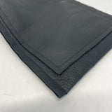 David Galan Black Leather Pebbled Crossbody Handbag