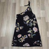 Maeve-Anthropologie Size 6-S Women's Black-Multi Floral Shift Dress
