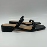 Sincerely Jules Size 10 Women's Black Braided Strappy Sandals