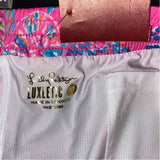 Lilly Pulitzer Luxletic Size M Women's Pink-Multi Pattern Pull On Shorts