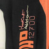 Jamie Sadock Size S Women's Black-Peach Color Block Cap Sleeve Activewear Top