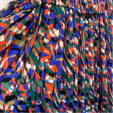 Michael Michael Kors Size 10-M Women's Blue-Multi Pattern Maxi Dress