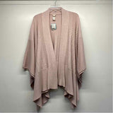 Lululemon Size One Fits All Women's Pink Solid Open Front Poncho-Cape