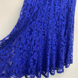 Adrianna Papell Size 4-S Women's Blue Solid Fit And Flare Dress