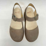Dansko Size 37-6.5 Women's Beige Solid Mary Jane Shoes