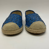 Franco Sarto Size 10 Women's Blue Beaded Slip On Shoes