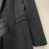 Express Women's Size S 5-6 Black Solid Single button Coat