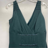 Anne Klein Size 8-M Women's Dark Green Solid Fit And Flare Dress