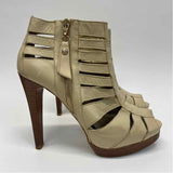 Stuart Weitzman Size 7 Women's Tan Solid High Heel Shoes