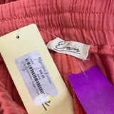 Elan Women's Size 8-M Coral Textured Jogger Pants