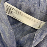 Eileen Fisher Size Xl-16 Women's Light Blue Tweed Wide Leg Pull On Pants