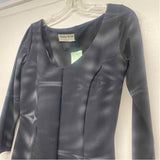 Chiara Boni La Petite Robe Size 46- L Women's Black-Gray Pattern Sheath Dress