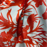 Banana Republic Size 8-M Women's Red-Aqua Pattern Fit And Flare Dress