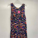 Michael Michael Kors Size 10-M Women's Blue-Multi Pattern Maxi Dress