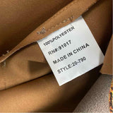 Solitarie Women's Size M Tan-Multi Floral Maxi Vest