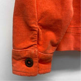 Fresh Produce Women's Size M Orange Solid Button Up Jacket