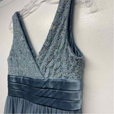 R&M Richards Size 10-M Women's Teal Beaded Shift Dress