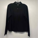 Eileen Fisher Women's Size M Black Solid Zip Up Jacket