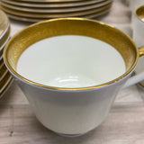 Mikasa Gold-White Bone China Dinnerware w Gold Encrusted Band