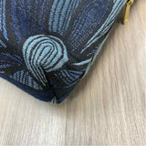 Maruca Blue Fabric Pattern Crossbody Handbag