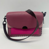 Coach Burgundy Colorblock Leather Crossbody Handbag