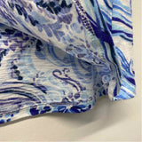 Lilly Pulitzer Size M Women's Blue-White Pattern Tank Top Sleeveless Top