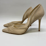 Jennifer Lopez Size 10 Women's Beige Solid High Heel Shoes