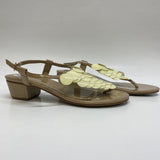 Talbots Size 6 Women's Tan Block Heel Sandals