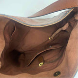 Frye Brown Leather Solid Shoulder Handbag