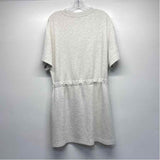 Varley Size L Women's Offwhite Tweed T-Shirt Dress