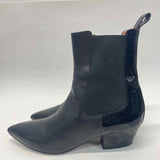 Valentino Size 39-8 Women's Black Solid Chelsea Booties