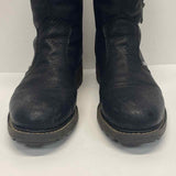 Rieker Size 40-9.5 Women's Black Solid Biker Booties