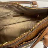 Michael Kors Brown Leather Signature Satchel Handbag