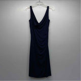 Selina Size 8-S Women's Blue Solid Sheath Dress