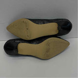 Donald J Pliner Size 7.5 Women's Silver-Black Pattern Kitten Heel Shoes