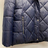 G.H.Bass & Co. Women's Size M Navy Solid Zip Up/Hoodie Coat