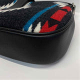 Pendleton Black-Multicolor Pattern Shoulder Handbag