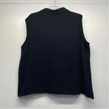 Frank & Eileen Est 1947 Size Xl Women's Black Solid V Neck Sleeveless Top