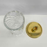 Waterford Prescott Hurricane Clear Cut Crystal Candle Holder