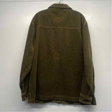 Marine Layer Women's Size L Green Solid Button Up Jacket