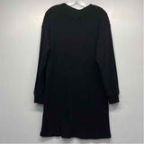 LA Relaxed Size L Women's Black Solid Shift Dress