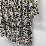 Fat Face Size XS Women's Black-Multi Pattern Fit And Flare Dress