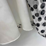 White House Black Market Size 8-M Women's White-Black Polka Dot Halter Dress