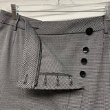 Vodka & Lemon Size 10-40 Women's Gray Houndstooth Faux Wrap Skirt